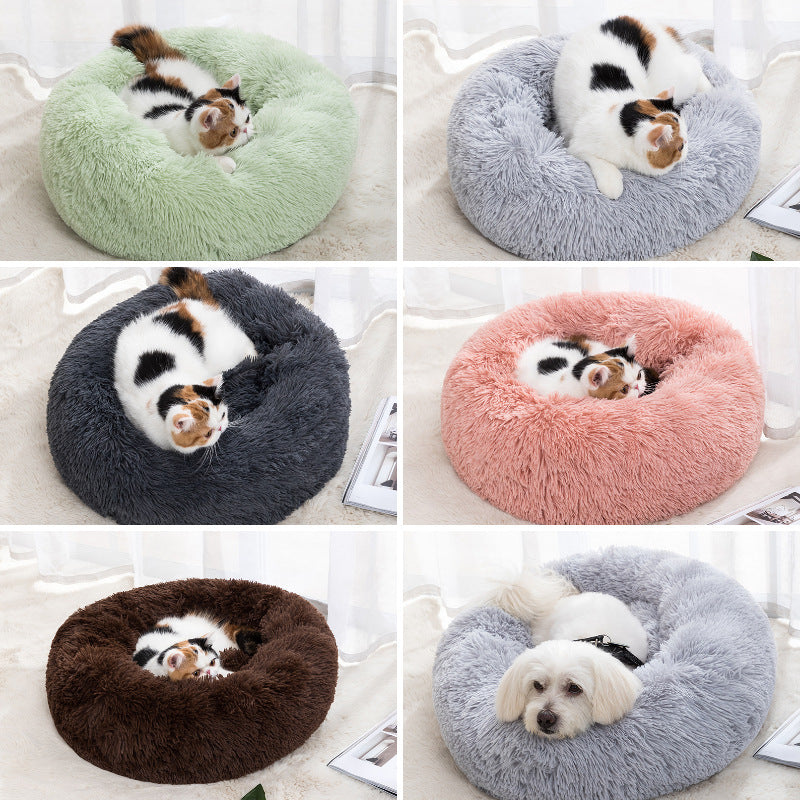 Cozy Winter Pet Bed – Plush Warmth for Cats & Small Pets